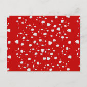 puntpatroon met rode paddestoeltje briefkaart (Voorkant)
