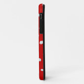 puntpatroon met rode paddestoeltje Case-Mate iPhone case (Achterkant/links)