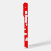 puntpatroon met rode paddestoeltje Case-Mate iPhone case (Achterkant / Links)
