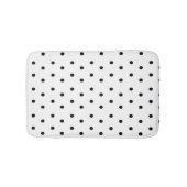 Puntpatroon zwart-wit badmat (Voorkant)