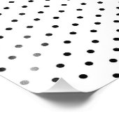 Puntpatroon zwart-wit foto afdruk (Hoek)