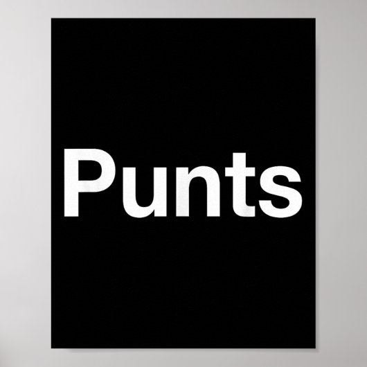 Punts Funny Shirt, Punts Funny Saying Quote Shirt, Poster (Voorkant)