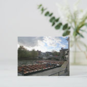 Punts on the River Cam in Cambridge Briefkaart (Staand voorkant)
