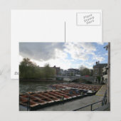 Punts on the River Cam in Cambridge Briefkaart (Voorkant / Achterkant)