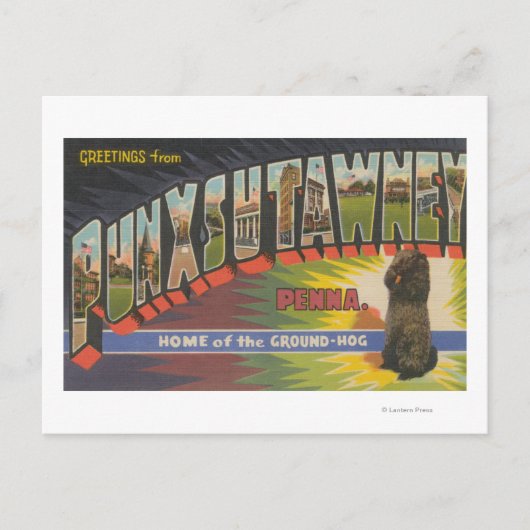 Punxsutawney, Pennsylvania (Groundhog) Briefkaart (Voorkant)