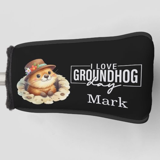 Punxsutawney Phil Groundhog Day Golfheadcover (Voorkant)