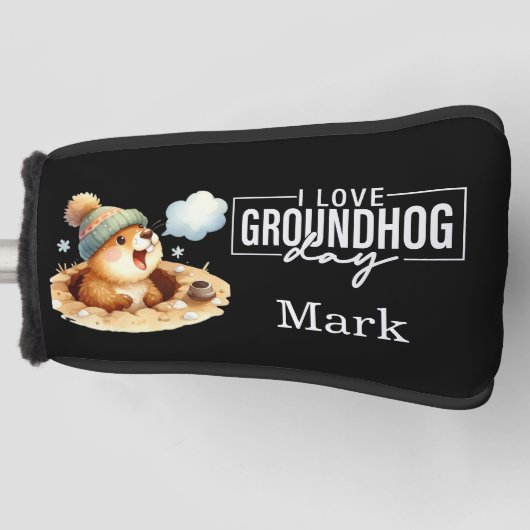 Punxsutawney Phil Groundhog Day Golfheadcover (Voorkant)
