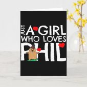 Punxsy Phils Cute Groundhog Day 2 februari ontwerp Kaart (Gele Bloem)