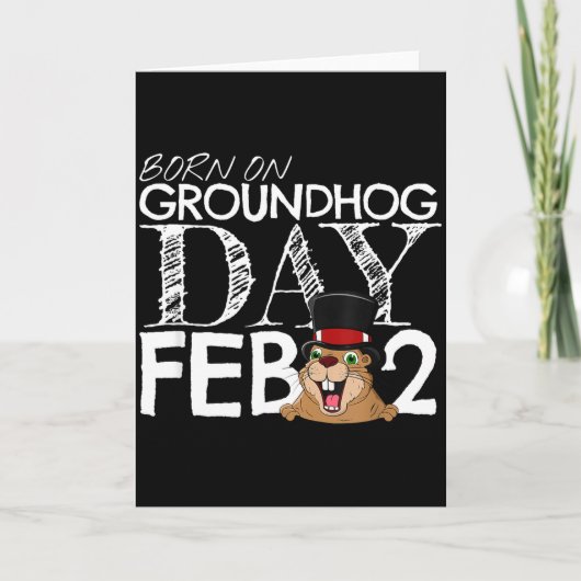 Punxsy Phils Groundhog Day February 2nd Boys Girls Kaart (Voorkant)