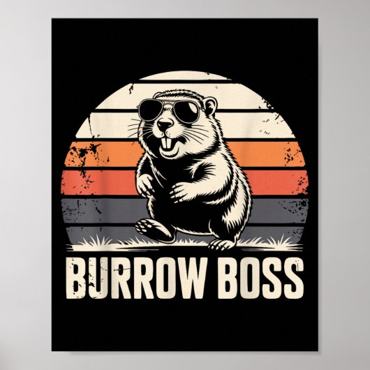 Punxy Phils Groundhog Day Kostuum 2 februari Bur Poster (Voorkant)