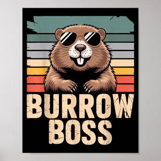 Punxy Phils Groundhog Day Kostuum 2 februari Bur Poster (Voorkant)