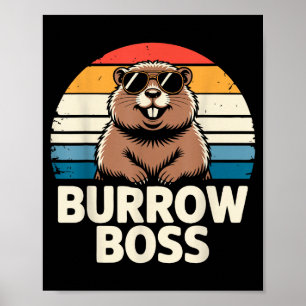Punxy Phils Groundhog Day Kostuum 2 februari Bur Poster