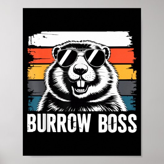 Punxy Phils Groundhog Day Kostuum 2 februari Bur Poster (Voorkant)
