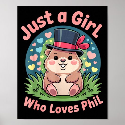 Punxy Phils Groundhog Day Kostuum 2 februari Knip Poster (Voorkant)