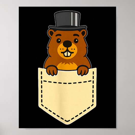 Punxy Phils Groundhog Day Zakontwerp 2 februari Poster (Voorkant)