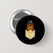 Punxy Phils Groundhog Day Zakontwerp 2 februari Ronde Button 5,7 Cm (Voorkant /achterkant)