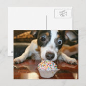 Pup Cake Postcard Briefkaart (Voorkant / Achterkant)