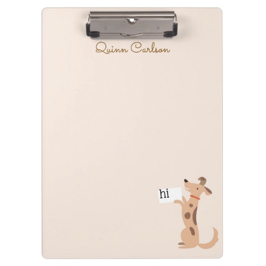 Pup Clipbord Klembord (Voorkant)