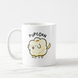 Pup-corn Popcorn Puppy Dog Pun Mok