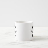 Pup Cup Addict Paw Print Espresso Kop (Voorkant)