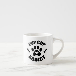 Pup Cup Addict Paw Print Espresso Kop