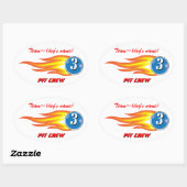 Pup Cup Classic_Team "Dog's Name"_Pit Crew custom Ovale Sticker (Vel)