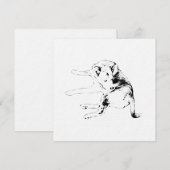 Pup Fun Uitnodiging (Voorkant / Achterkant)