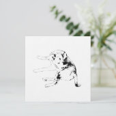 Pup Fun Uitnodiging (Staand voorkant)