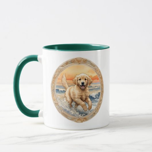Pup Grows Up Cup - Golden Retriever Mok (Links)