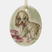  pup in de Jelly Jar Keramisch Ornament (Rechts)