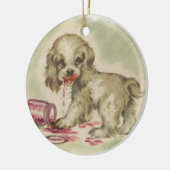  pup in de Jelly Jar Keramisch Ornament (Links)