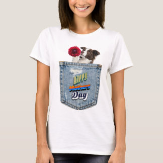Pup in pocket tee t-shirt