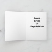 PUP IS ZO "ENTHOUSIAST" VOOR UW **21ste VERJAARDAG Kaart (Binnen)