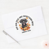 Pup-kin kruiden en alles leuk! Halloween Ronde Sticker (Envelop)