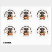 Pup-kin kruiden en alles leuk! Halloween Ronde Sticker (Vel)
