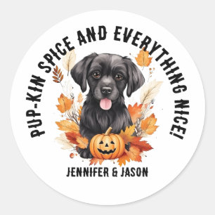 Pup-kin kruiden en alles leuk! Halloween Ronde Sticker