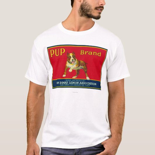 Pup Lemon LabelSan Dimas, CA T-shirt (Voorkant)