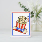  pup met Briefkaart (Staand voorkant)