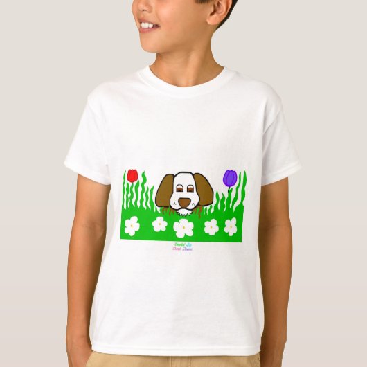 Pup N Play Boys Wit Basic T Shirt (Voorkant)