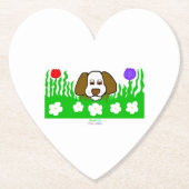 Pup N Play Hart Papier Onderzetter (Voorkant)