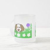 Pup N Play Kleine Frosted Glass Mok (Voorkant links)