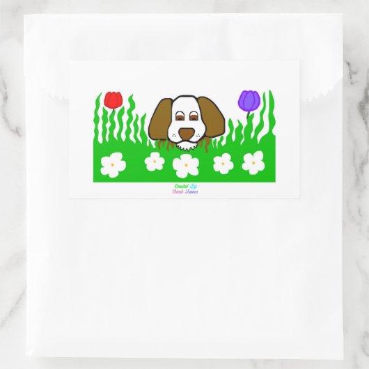 Pup N Play Rectangle Sticker (Tas)