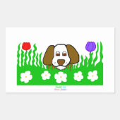 Pup N Play Rectangle Sticker (Voorkant)