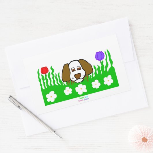 Pup N Play Rectangle Sticker (Envelop)
