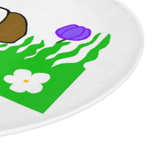 Pup N Play Ronde Glas Snijplank 30,4 cm (Hoek)