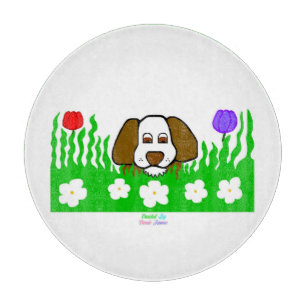 Pup N Play Ronde Glas Snijplank 30,4 cm