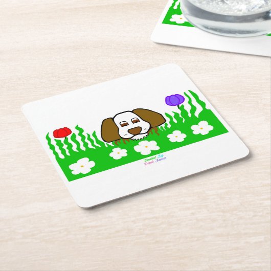 Pup N Play Vierkant Papier Onderzetter (Schuin)