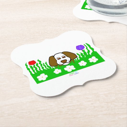 Pup N Spelen Bracket Papier Onderzetter (Gekanteld)