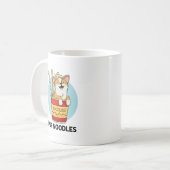 Pup Noodles Funny Cup Noodles Pun Koffiemok (Voorkant links)