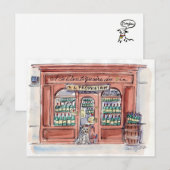 Pup op rue Malar, Parijs Briefkaart (Voorkant / Achterkant)